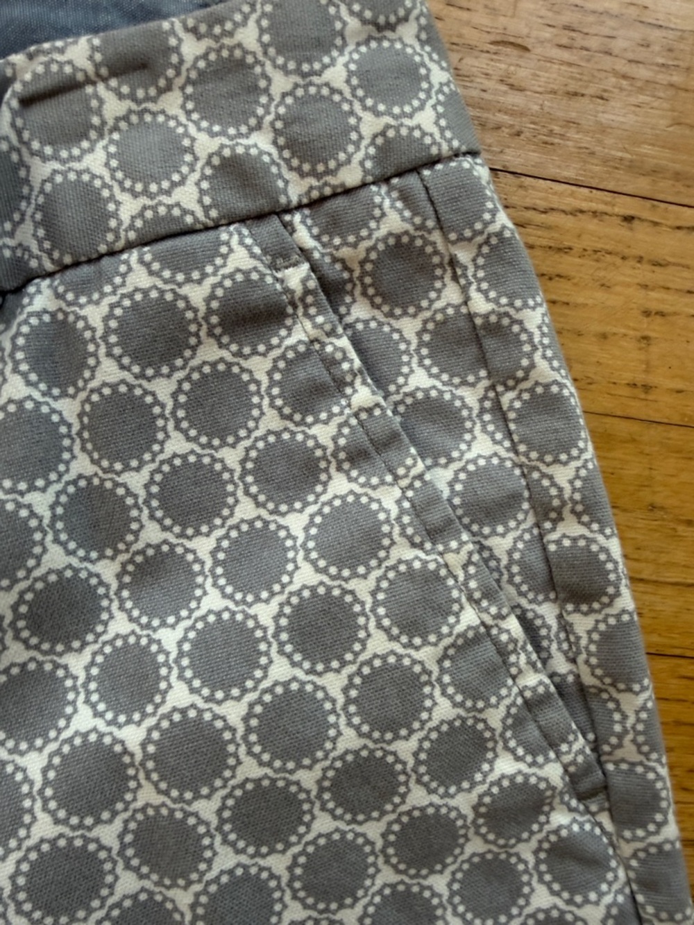 Banana Republic Gray Dot-Pattern Capris - Picture 4 of 4